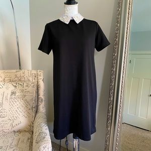 Black Zara midi dress